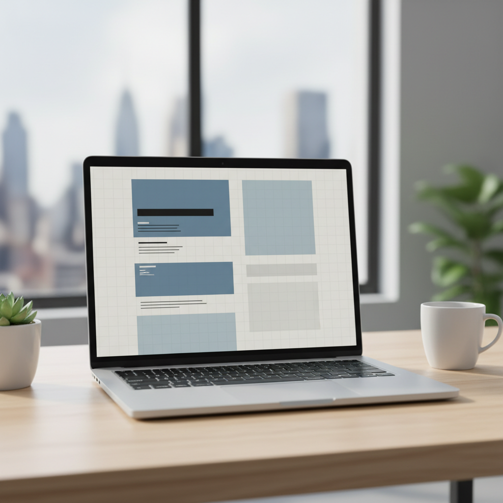 Étudiant travaillant sur son ordinateur portable, affichant des graphiques et du texte complexes, avec une expression de concentration satisfaite.