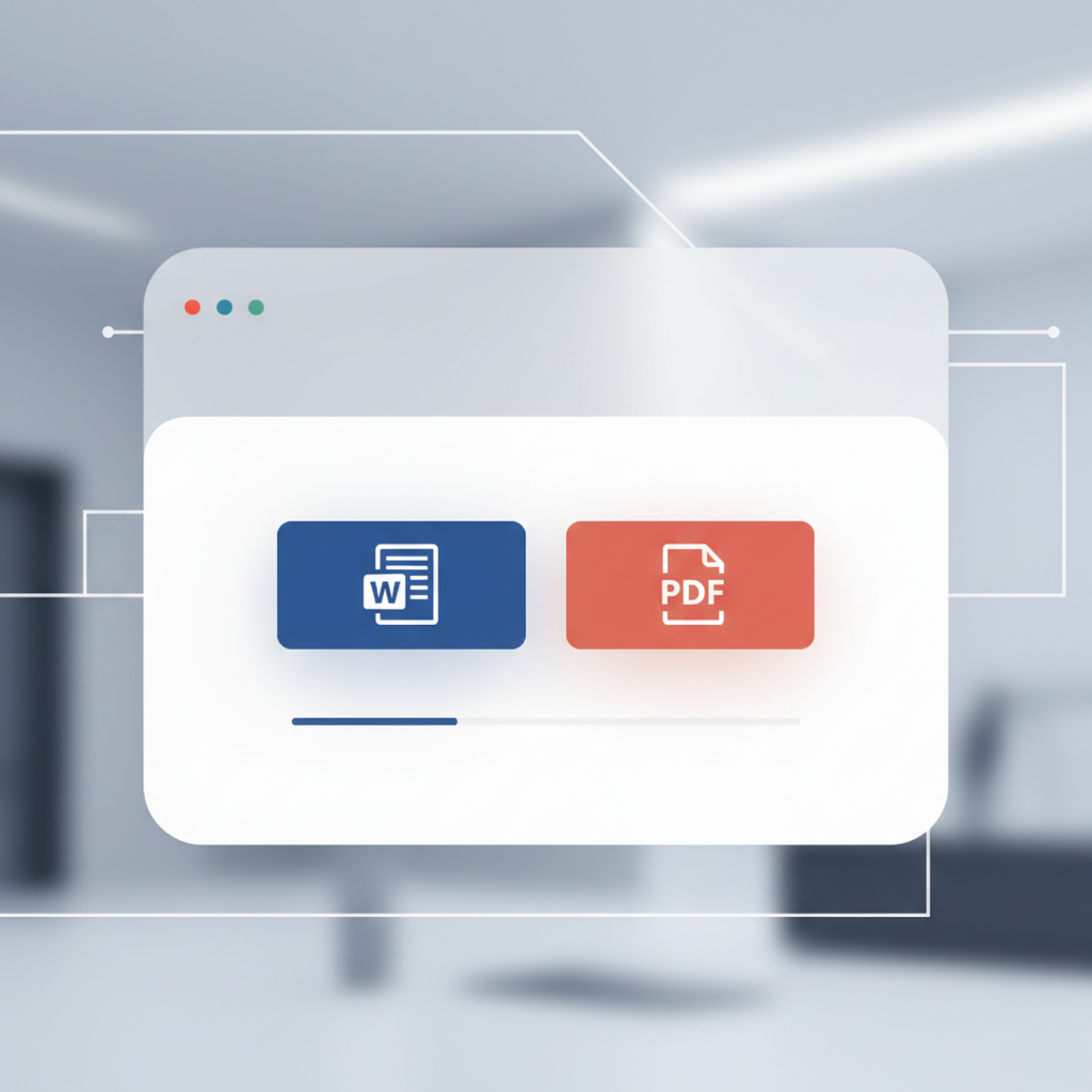 Interface d'export de document dans un logiciel d'aide à la rédaction académique.