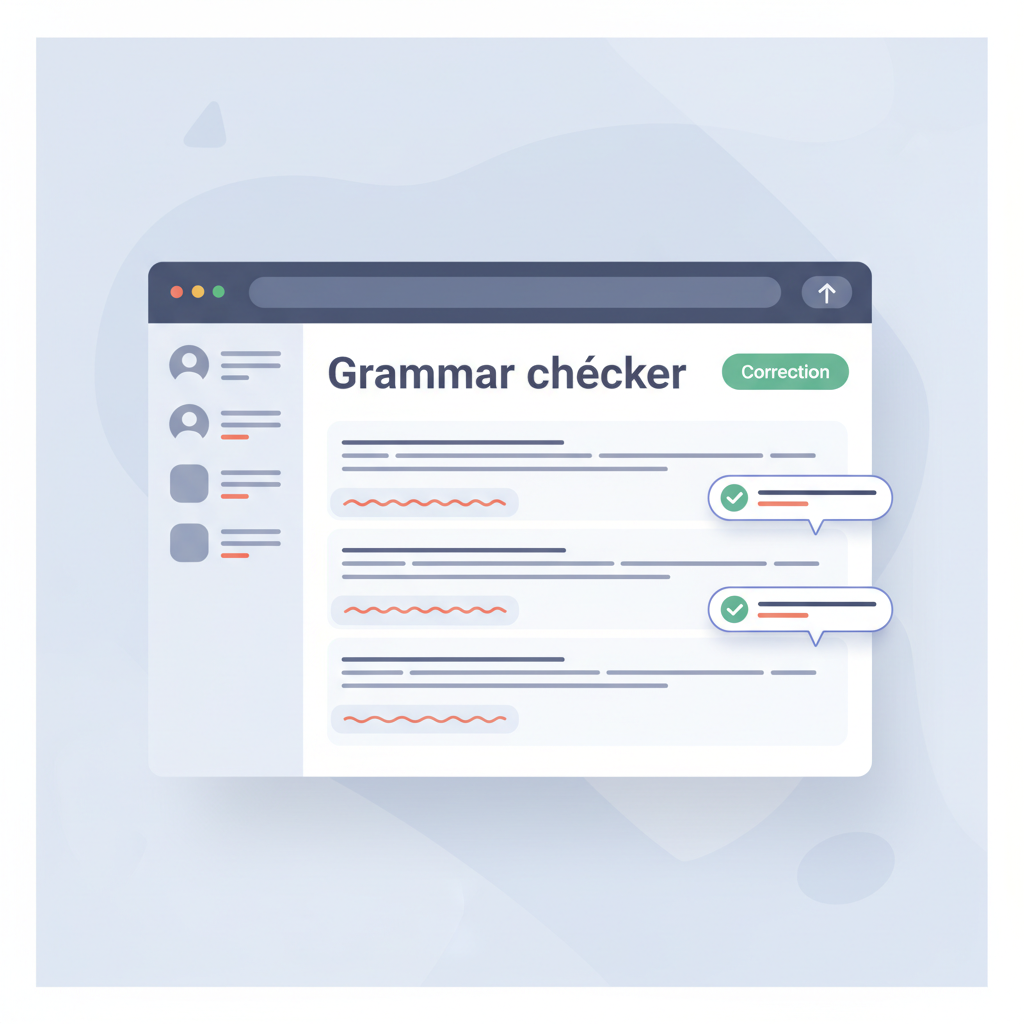 Interface d'un logiciel de correction IA analysant un paragraphe de texte en français.