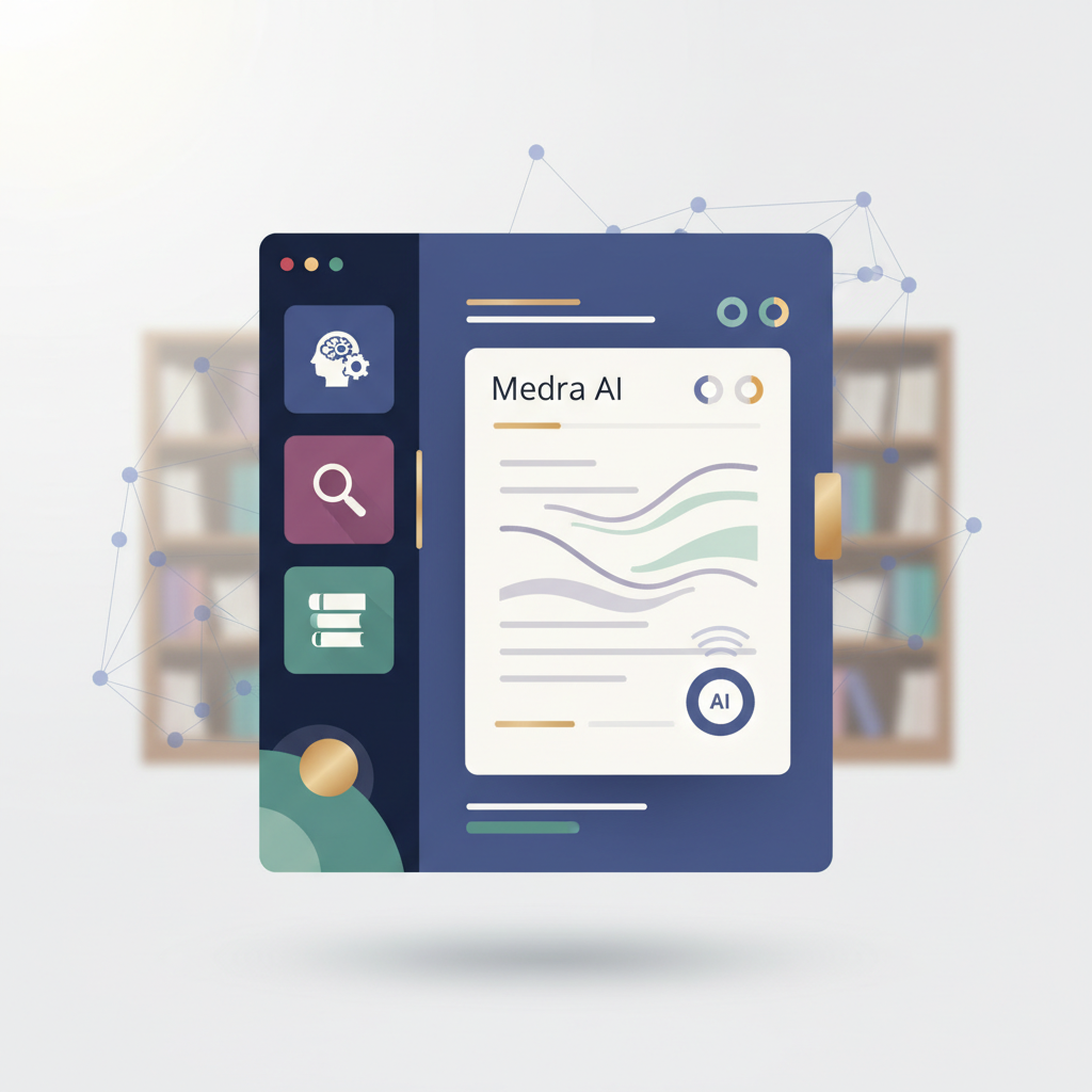 Interface de l'assistant de rédaction IA Medra générant un chapitre de thèse.