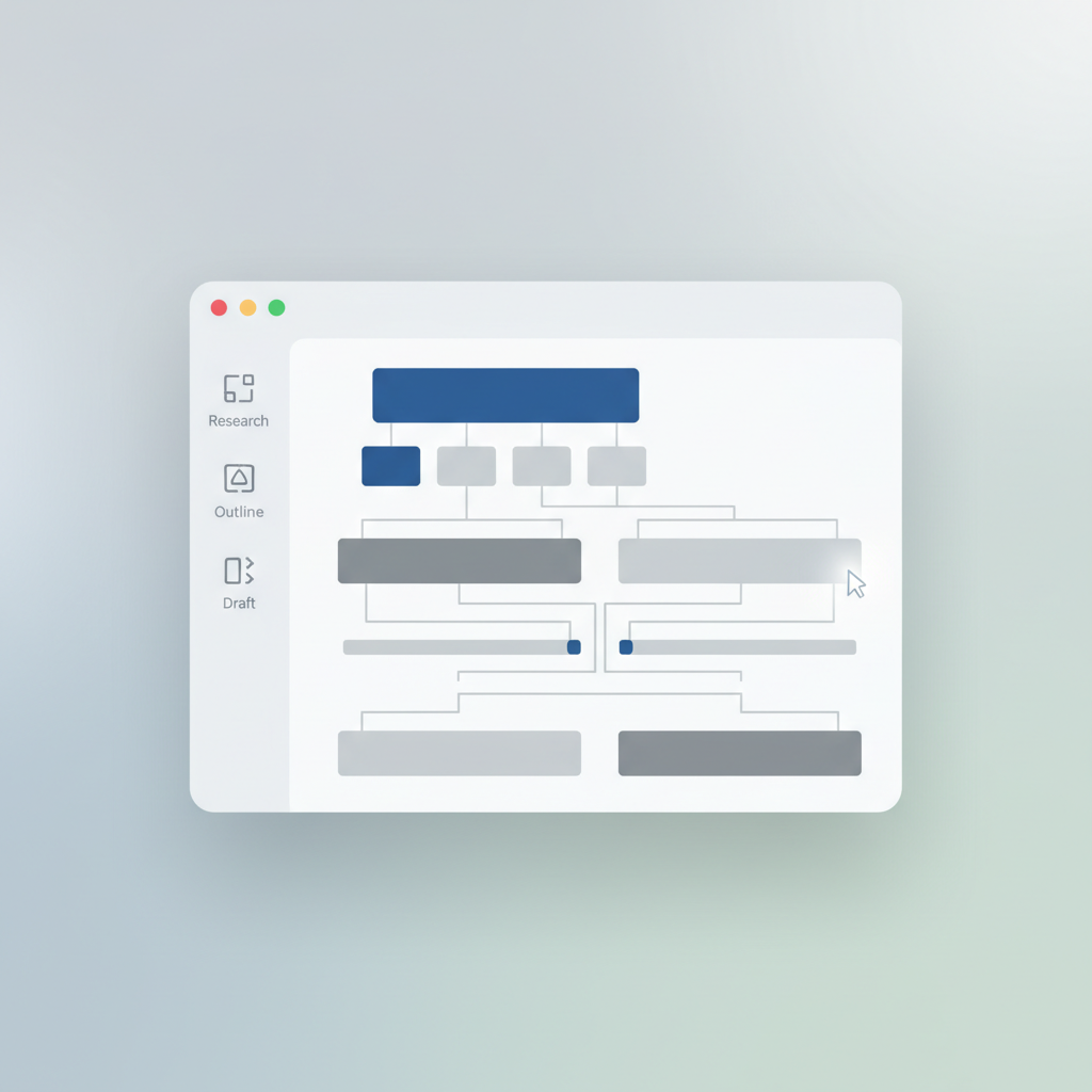 Interface de l'outil Medra montrant la génération d'un plan de mémoire.